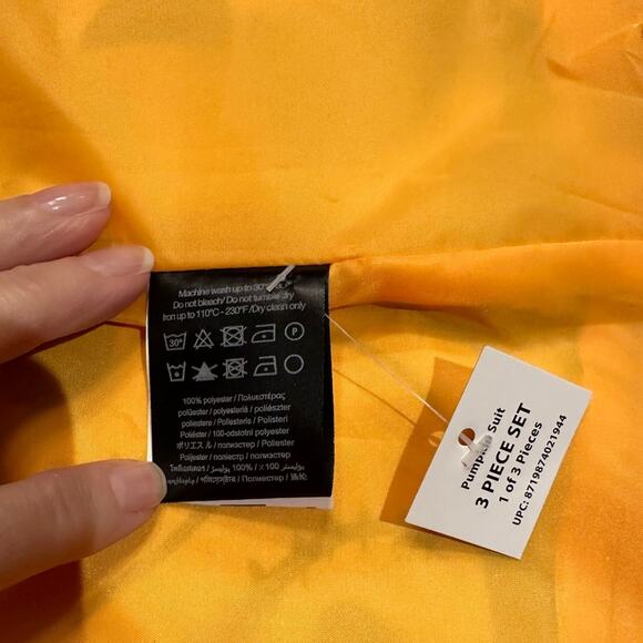 Halloween Pumpkin 3-Piece Suit Mens Size Medium Jacket,Pants & Necktie NWT - Picture 9 of 15